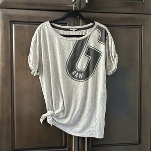 G-Star Raw oversized boxy tee with side slit for tie